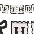 dekoracja na urodziny baner girlanda happy birthday kokardki 100 cm