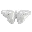 dekoracja na urodziny dzien dziecka duzy balon foliowy motyl srebrny
