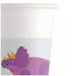dekoracja na urodziny dzien dziecka kubeczki papierowe dinozaury 200 ml 8 szt