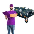 dekoracja na urodziny dzien dziecka obrus foliowy kosmos rakieta astronauta 180x120 cm