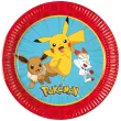 dekoracja na urodziny dzien dziecka talerzyki papierowe pokemon pikachu 20 cm 8 szt