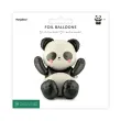 dekoracja na urodziny dzungla party balon foliowy stojacy urocza panda 37 shp