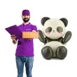 dekoracja na urodziny dzungla party balon foliowy stojacy urocza panda 37 shp