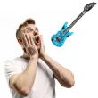 dekoracja na urodziny koncert festiwal dmuchaniec gitara elektryczna niebieska 106 cm