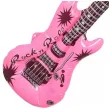 dekoracja na urodziny koncert festiwal dmuchaniec gitara elektryczna rozowa 106 cm