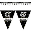 dekoracja na urodziny personalizowany baner glamour birthday girlanda papierowa czarna 3 6 m