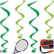 dekoracja na urodziny swiderki wiszace tenis ozdoby do powieszenia 6 szt