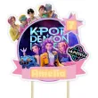 dekoracja na urodziny topper na tort k pop demon hunters personalizacja huntrix lowczynie