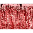 dekoracja na walentynki czerwona kurtyna imprezowa na drzwi metaliczna 250 x 90 cm