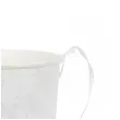 dekoracja na wesele boze cialo wiaderko do sypania kwiatow roz biale 13 cm