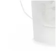 dekoracja na wesele boze cialo wiaderko do sypania kwiatow roz biale 13 cm