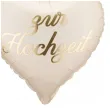 dekoracja na wesele slub balony foliowe alles liebe zur hochzeit kremowe 18 2 szt