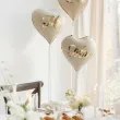 dekoracja na wesele slub rocznice balony foliowe mr i mrs maz i zona kremowe 18 2 szt