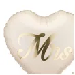 dekoracja na wesele slub rocznice balony foliowe mr i mrs maz i zona kremowe 18 2 szt