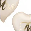 dekoracja na wesele slub rocznice balony foliowe mr i mrs maz i zona kremowe 18 2 szt