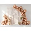 dekoracja na wieczor panienski slub urodziny balony glossy metaliczne rose gold 12 x10