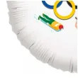 dekoracja na zimowe igrzyska plimpijskie balon foliowy wlochy 2026 bialy 18 rnd