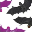 dekoracja nietoperze czarno fioletowa amscan 4 szt