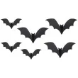 dekoracja nietoperze papierowe czarny partydeco 19 29 cm 6 szt