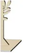 dekoracja numer na stol 14 drewno 24 cm