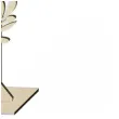 dekoracja numer na stol 16 drewno 24 cm