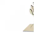 dekoracja numer na stol 21 drewno 24 cm