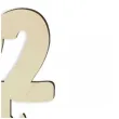 dekoracja numer na stol 22 drewno 24 cm