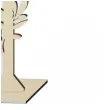 dekoracja numer na stol 24 drewno 24 cm