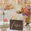 dekoracja numer na stol five partydeco 2x18x12 5 cm