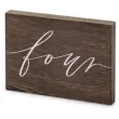 dekoracja numer na stol four partydeco 2x18x12 5 cm