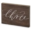 dekoracja numer na stol three partydeco 2x18x12 5 cm