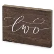 dekoracja numer na stol two partydeco 2x18x12 5 cm
