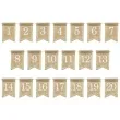 dekoracja numery na stol jutowe partydeco 20 szt