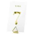 dekoracja numery na stol partydeco transparentne 12 cm 20 szt