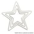 dekoracja obrecz gwiazda biala dekorlamp 17 cm
