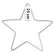 dekoracja obrecz gwiazda biala dekorlamp 25 cm