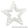 dekoracja obrecz gwiazda biala dekorlamp 25 cm