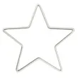dekoracja obrecz gwiazda biala dekorlamp 25 cm