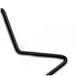 dekoracja obrecz gwiazda czarna dekorlamp 14 cm