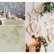 dekoracja obrecz gwiazda lapacz snow drewno 15 cm