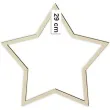 dekoracja obrecz gwiazda lapacz snow drewno 29 cm