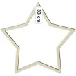 dekoracja obrecz gwiazda lapacz snow drewno 33 cm