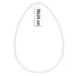 dekoracja obrecz jajo biala dekorlamp 38x24cm
