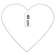 dekoracja obrecz serce biala dekorlamp 40 cm
