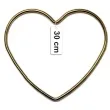 dekoracja obrecz serce zlota matowa dekorlamp 30 cm