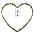 dekoracja obrecz serce zlota matowa dekorlamp 40 cm