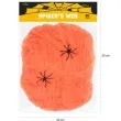 dekoracja pajeczyna z pajakami pomaranczowa partypal 60 g