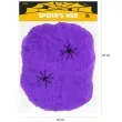 dekoracja pajeczynaz pajakami fioletowa partypal 60 g
