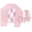 dekoracja papierowa slonik baby shower dziewczynki rozowy unique 18 cm