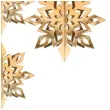 dekoracja platki sniegu zlota partydeco 15 25 cm 6 szt